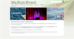 Desktop Screenshot of makomevent.de