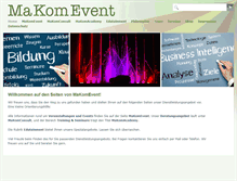 Tablet Screenshot of makomevent.de